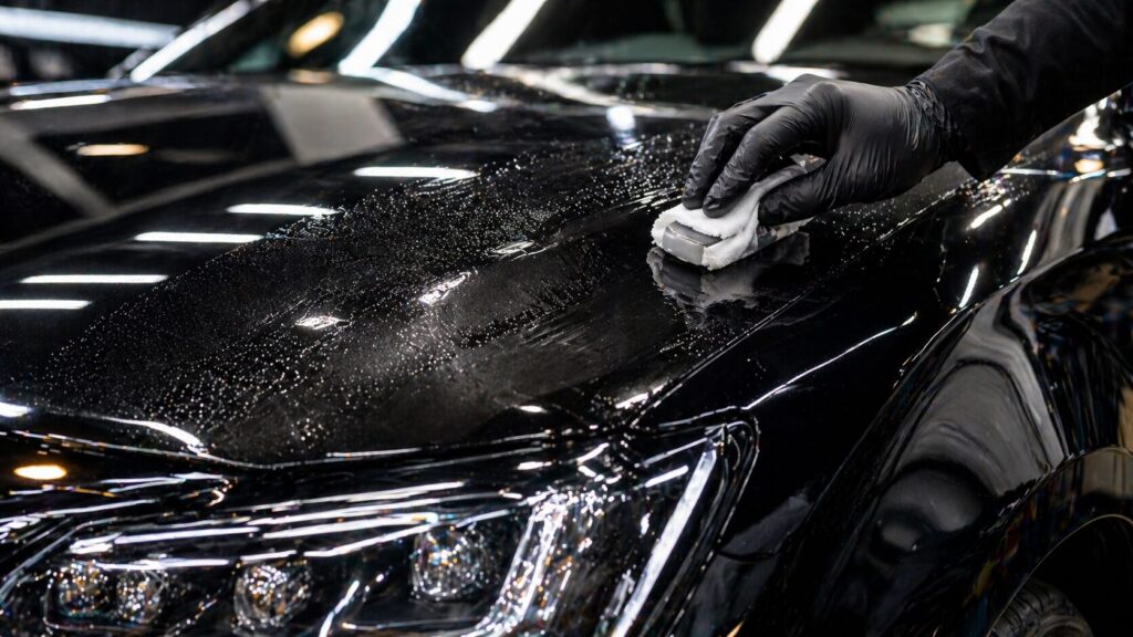 グラフェンコーティングの施工イメージ