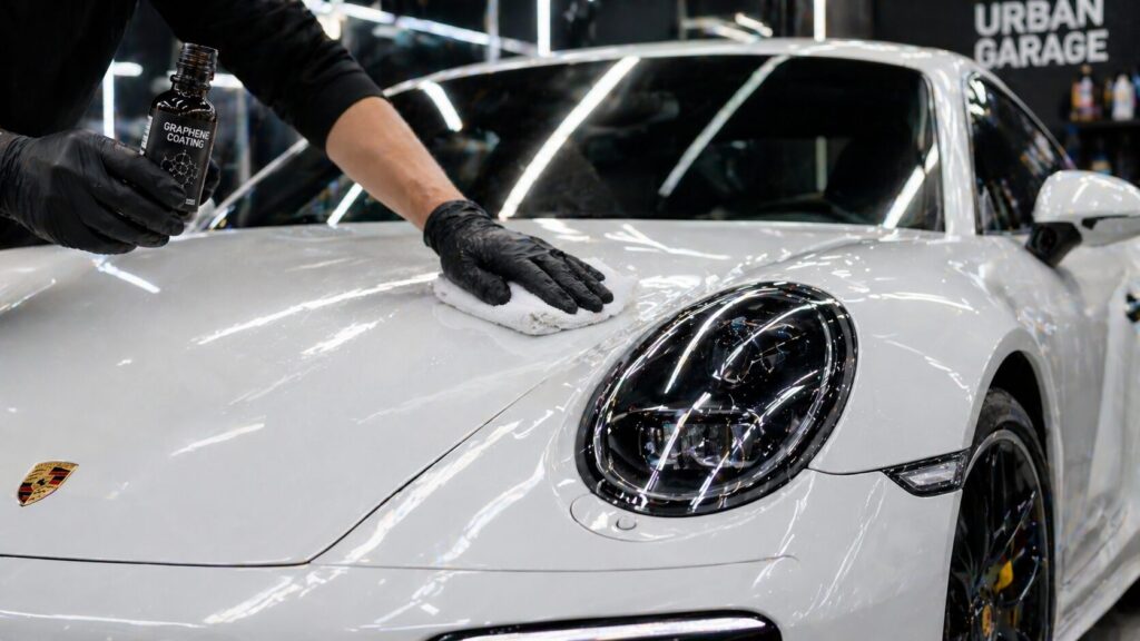 グラフェンコーティングの施工イメージ